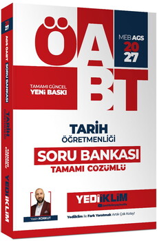 Yediiklim 2027 MEB AGS ÖABT Tarih Öğretmenliği Tamamı Çözümlü Soru Bankası