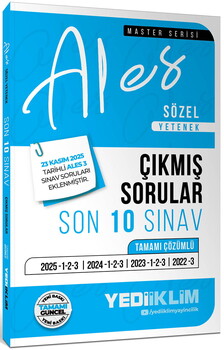  Yediiklim 2026 ALES Sayısal-Sözel Yetenek Tamamı Çözümlü Son 10 Sınav Çıkmış Sorular Seti