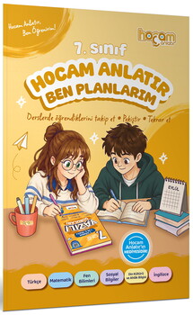  Hocam Anlatır 7. Sınıf Konu Anlatımlı Yazılı Soruları Tamamı Video Çözümlü-Hediye Planlama Kitapçığı