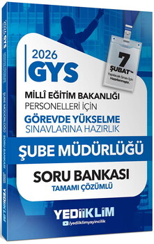  Yediiklim 2026 MEB GYS Şube Müdürlüğü Konu+Soru ve Deneme Seti 3 Kitap