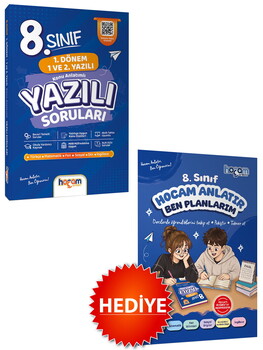 Hocam Anlatır 8. Sınıf Konu Anlatımlı Yazılı Provaları Tamamı Video Destekli-Hediye Planlama Kitapçığı