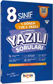  Hocam Anlatır 8. Sınıf Konu Anlatımlı Yazılı Provaları Tamamı Video Destekli-Hediye Planlama Kitapçığı