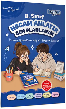  Hocam Anlatır 8. Sınıf Konu Anlatımlı Yazılı Provaları Tamamı Video Destekli-Hediye Planlama Kitapçığı