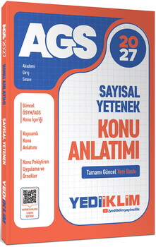 Yediiklim Yayınları 2027 MEB AGS Sayısal Yetenek Konu Anlatımı