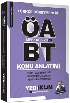Yediiklim 2026 MEB AGS ÖABT Türkçe Öğretmenliği Türk Halk Edebiyatı Eski Türk Edebiyatı Yeni Türk Edebiyatı Konu