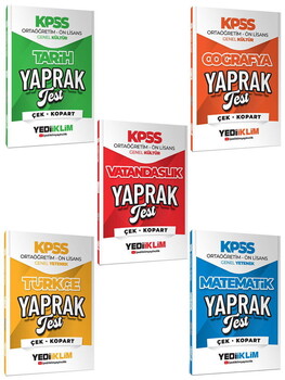  Yediiklim Yayınları 2026 Ortaöğretim Ön Lisans KPSS Sınav Kiti Seti