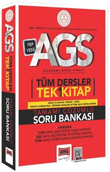 Yargı 2025 MEB AGS Tüm Dersler Tamamı Çözümlü Tek Kitap Soru Bankası