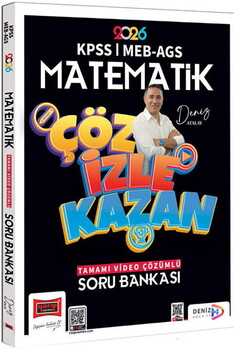 Yargı 2026 KPSS MEB AGS Matematik Çöz İzle Kazan Tamamı Video Çözümlü Soru Bankası