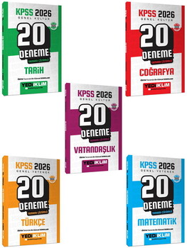  Yediiklim Yayınları 2026 KPSS GY-GK Sınav Kiti Seti