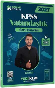 Yediiklim Yayınları 2027 KPSS Atölye Serisi Genel Kültür Vatandaşlık Tamamı Video Çözümlü Soru Bankası
