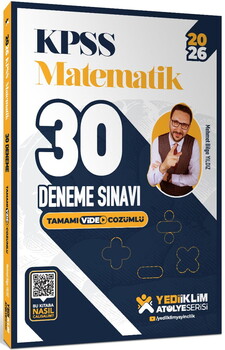  Yediiklim 2026 MEB AGS Ahenk Serisi Matematik Sayısal 40 Deneme ve KPSS Atölye Serisi Matematik 30 Deneme Seti