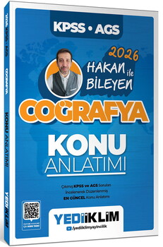  Yediiklim 2026 KPSS AGS Coğrafya Konu-Soru ve Haritalarla Türkiye Coğrafyası Seti 3 Kitap Hakan Bileyen