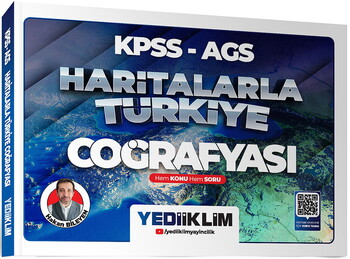  Yediiklim 2026 KPSS AGS Coğrafya Konu-Soru ve Haritalarla Türkiye Coğrafyası Seti 3 Kitap Hakan Bileyen