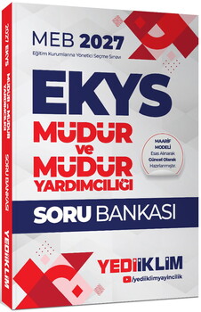 Yediiklim Yayınları 2027 MEB EKYS Müdür ve Müdür Yardımcılığı Soru Bankası