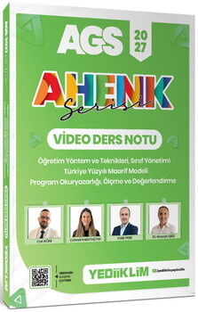  Yediiklim 2027 AGS Ahenk Serisi ÖYT Sınıf Yönetimi TYMM Program Okuryazarlığı Ölçme ve Değer. Ders Notu ve Soru Bankası Seti