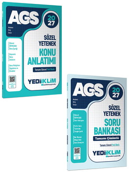Yediiklim 2027 MEB AGS Sözel Yetenek Konu ve Soru Bankası Seti