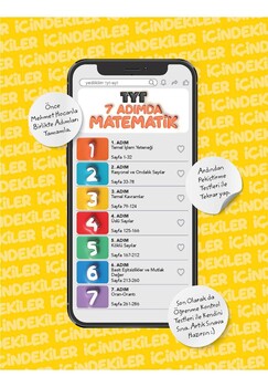  Yediiklim TYT Yedi Adımda Temel Matematik Video Konu Anlatımlı Video Çözümlü Soru Bankası 1.Kitap