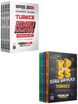 Yediiklim 2026 KPSS GY-GK Ortaöğretim Ön Lisans Modüler Konu ve Hem Yazılı Hem Video Çözümlü Modüler Soru Seti