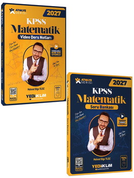 Yediiklim 2027 KPSS Atölye Serisi Genel Yetenek Matematik Video Ders Notları ve Soru Bankası Seti