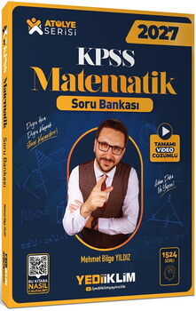 Yediiklim 2027 KPSS Atölye Serisi Genel Yetenek Matematik Video Ders Notları ve Soru Bankası Seti