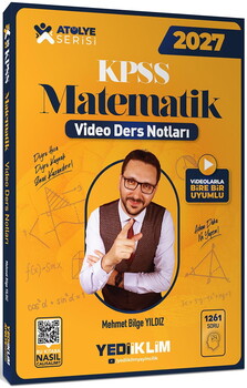 Yediiklim Yayınları 2027 Kpss Atölye Serisi Matematik Video Ders Notları - Mehmet Bilge Yıldız
