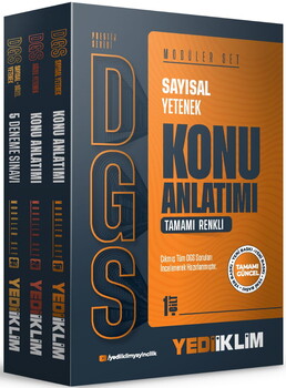 Yediiklim Yayınları DGS Prestij Serisi Sayısal Bölüm-Sözel Bölüm+5 Deneme Sınavı Konu Anlatımı Modüler Set