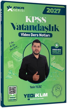 Yediiklim Yayınları 2027 KPSS Atölye Serisi Genel Kültür Vatandaşlık Video Ders Notları