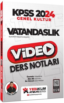  Yediiklim Yayınları 2024 Kpss Atölye Serisi Vatandaşlık Konu ve Soru Seti