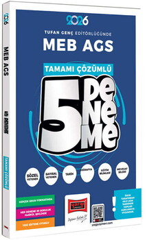 Yargı 2026 MEB AGS Tüm Dersler Tamamı Çözümlü 5 Deneme Sınavı