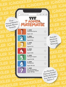  Yediiklim Yedi Adımda Temelden Zirveye TYT Matematik Tamamı Video Konu Anlatımlı ve Tamamı Video Çözümlü Soru Bankası 3.Kitap