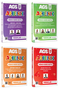 Yediiklim 2027 AGS Ahenk Serisi Video Ders Notu Seti 4 Kitap