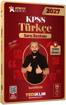 Yediiklim Yayınları 2027 KPSS Atölye Serisi Genel Yetenek Türkçe Tamamı Video Çözümlü Soru Bankası