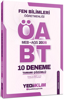 Yediiklim 2026 MEB AGS Fen Bilimleri Öğretmenliği Tamamı Çözümlü 10 Deneme