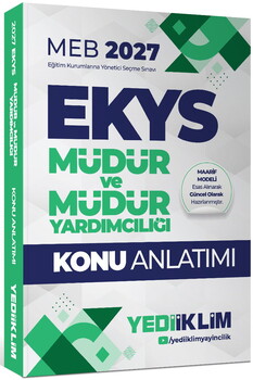 Yediiklim Yayınları 2027 MEB EKYS Müdür  ve Müdür Yardımcılığı Konu Anlatımı