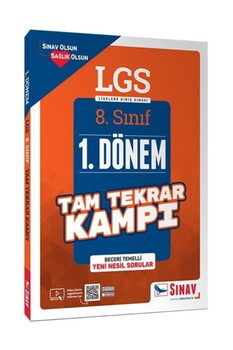 Sınav Yayınları 8. Sınıf LGS 1. Dönem Çözümlü Tam Tekrar Kampı