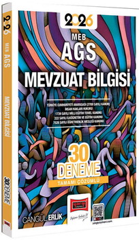 Yargı Yayınları 2026 MEB AGS Mevzuat Bilgisi Tamamı Çözümlü 30 Deneme
