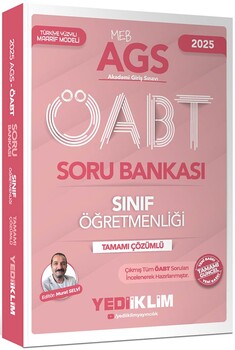  Yediiklim 2025 MEB AGS ÖABT Sınıf Öğretmenliği Konu Soru Seti