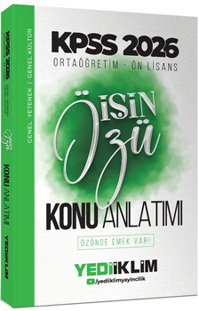  Yediiklim 2026 KPSS Ortaöğretim Ön Lisans İŞİN ÖZÜ Konu Anlatımı ve Soru Bankası 2 li Set