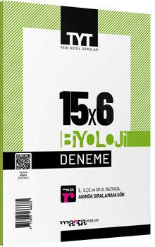 Marka Yayınları 2023 TYT Biyoloji 15 x 6 Deneme