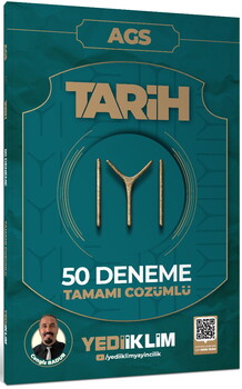 Yediiklim Yayınları 2027 AGS KAYI Tarih Tamamı Çözümlü 50 Deneme