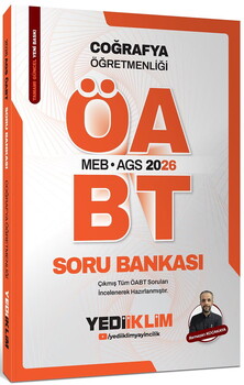 Yediiklim 2026 MEB AGS ÖABT Coğrafya Öğretmenliği Soru Bankası