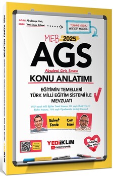  Yediiklim 2025 MEB AGS Sayısal Sözel Yetenek Tarih Türkiye Coğrafyası Anayasa Eğitim Sistemi ile Mevzuatı Konu Seti 3 Kitap