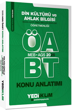 Yediiklim 2026 MEB AGS ÖABT Din Kültürü Ve Ahlak Bilgisi Öğretmenliği Konu Anlatımı