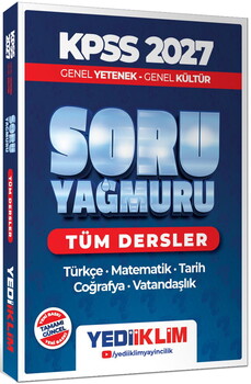 Yediiklim Yayınları 2027 KPSS Genel Yetenek Genel Kültür Tüm Dersler Soru Yağmuru