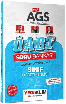 Yediiklim Yayınları MEB AGS ÖABT Sınıf Öğretmenliği Tamamı Çözümlü Soru Bankası