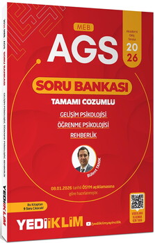  Yediiklim 2026 MEB AGS Gelişim Psikolojisi Öğrenme Psikolojisi ve Rehberlik Konu ve Soru Seti
