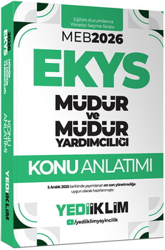 Yediiklim 2026 MEB EKYS Müdür Ve Müdür Yardımcılığı Konu Anlatımı