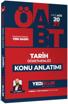 Yediiklim Yayınları 2027 MEB AGS ÖABT Tarih Öğretmenliği Konu Anlatımı