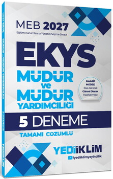  Yediiklim Yayınları 2027 MEB EKYS Müdür  ve Müdür Yardımcılığı Konu+Soru+5 Deneme Seti