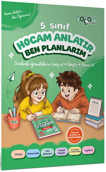  Hocam Anlatır 5. Sınıf Konu Anlatımlı Yazılı Soruları Tamamı Video Çözümlü-Hediye Planlama Kitapçığı